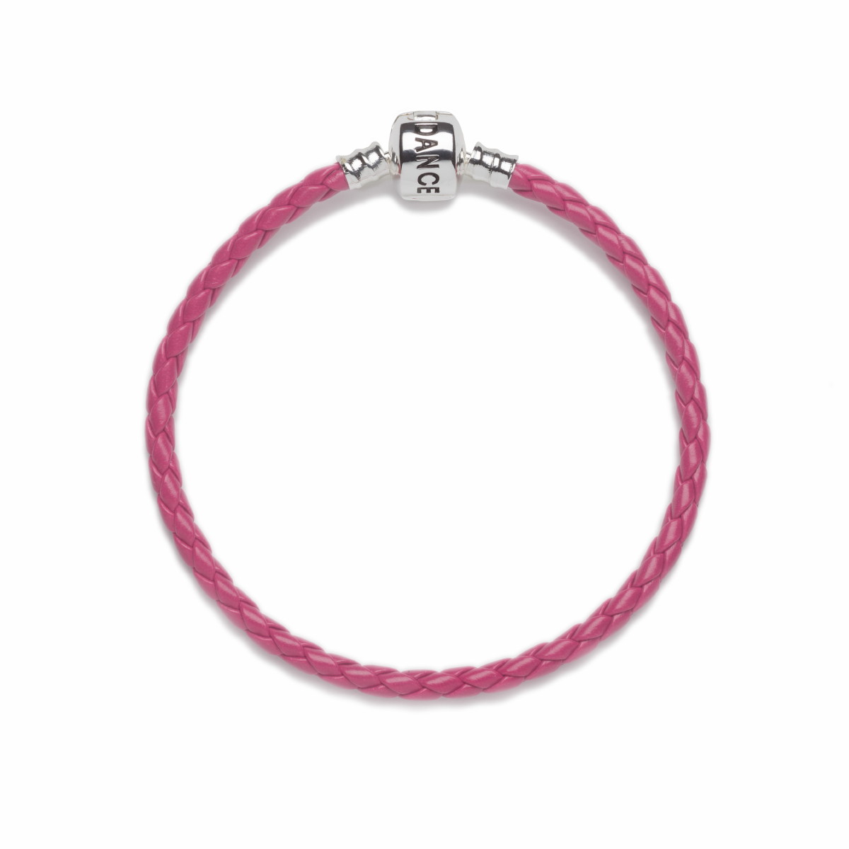 Official Riverdance20 Pink Leather Style Charm Bracelet