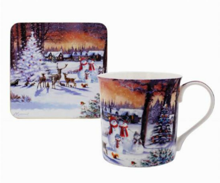 The Magic of Christmas Fine China Mug and Coaster Set